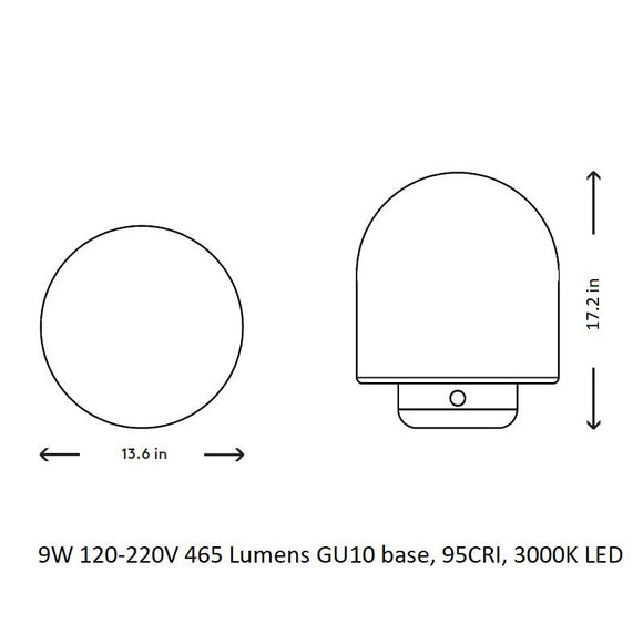 Puffball Table Lamp