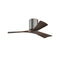 Irene H3 Small Close to Ceiling Fan  option Brushed Pewter