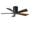 Irene H5 Small Close to Ceiling Fan  option Walnut Tone