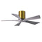 Irene H5 Small Close to Ceiling Fan  option Brushed Brass
