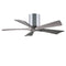Irene H5 Small Close to Ceiling Fan  option Polished Chrome