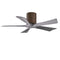 Irene H5 Small Close to Ceiling Fan  option Walnut Tone