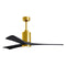 Patricia PA3 Ceiling Fan  option Brushed Brass / Matte Black