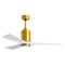 Patricia PA3 Ceiling Fan  option Brushed Brass / Matte White