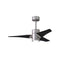 Super Janet Ceiling Fan  option Brushed Nickel