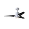 Super Janet Ceiling Fan  option Gloss White