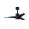 Super Janet Ceiling Fan  option Matte Black