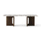 Androgyne Lounge Table  option Dark Stained Oak / Calacatta Viola