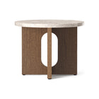 Dark Stained Oak / Kunis Breccia Sand / Large: 19.7 in diameter Androgyne Side Table OPEN BOX