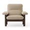Brasilia Lounge Chair  option Walnut