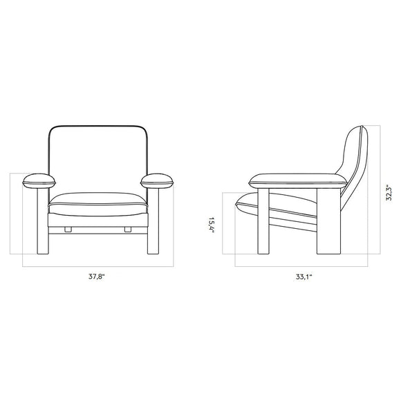 Brasilia Sheepskin Lounge Chair