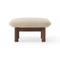Brasilia Ottoman  option Walnut