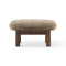 Brasilia Ottoman  option Sheepskin Sahara