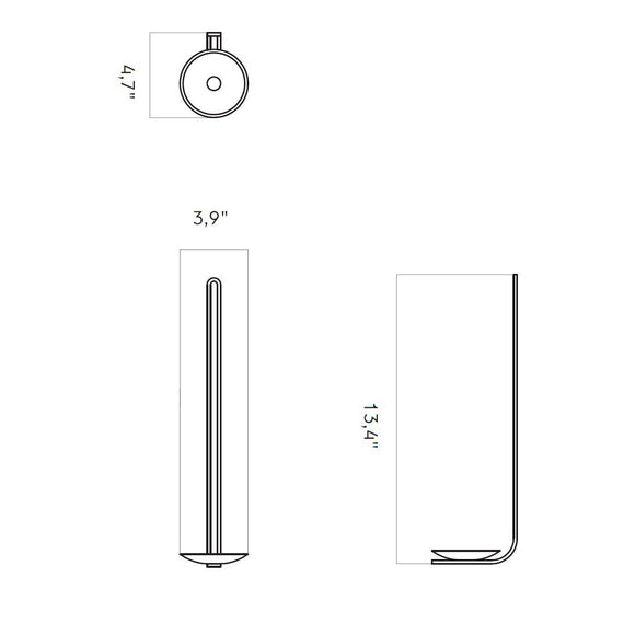Clip Wall Candle Holder