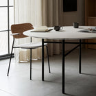 Co Seat Upholstered Dining Chair with Arms