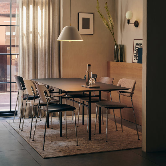 Co Seat Upholstered Dining Chair with Arms