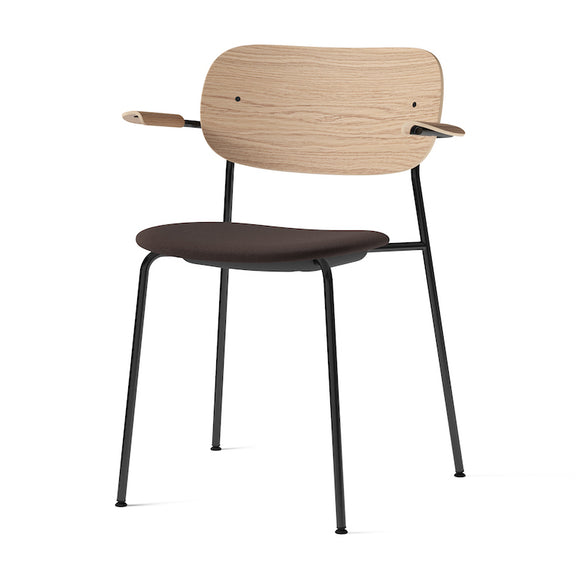 Co Seat Upholstered Dining Chair with Arms