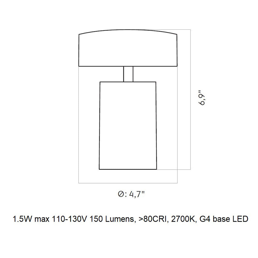 Column Portable Indoor/Outdoor Table Lamp