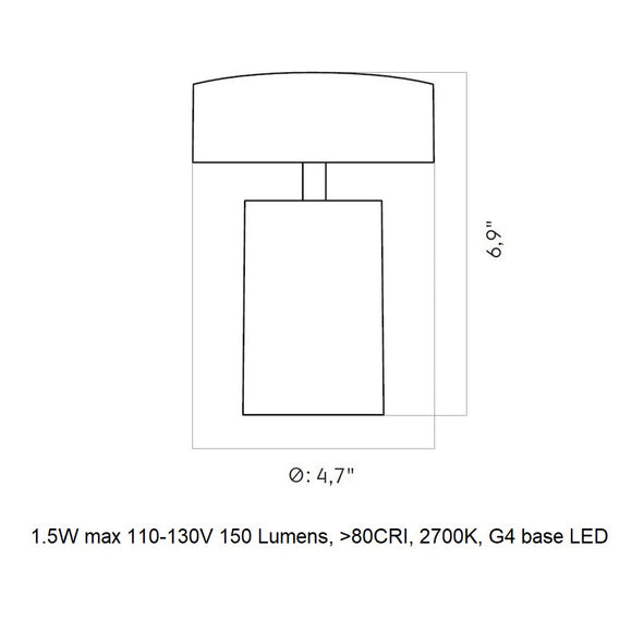 Column Portable Table Lamp