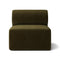 Eave Modular Sofa Middle Piece Armless  option 035 - Champion Green