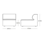 Eave Modular Sofa Middle Piece Armless