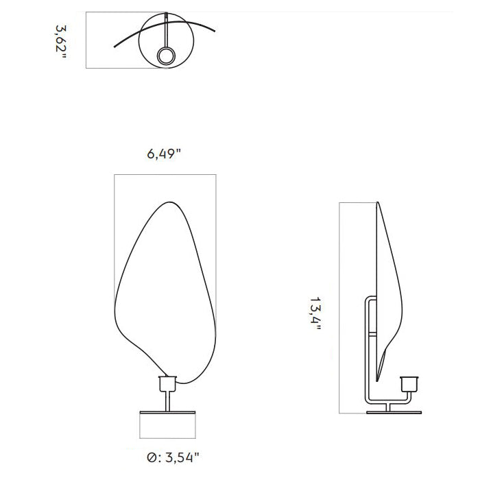 Flambeau Table Candle Holder