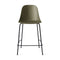Harbour Armless Stool  option Olive