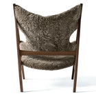 Knitting Lounge Chair Sheepskin Upholstery