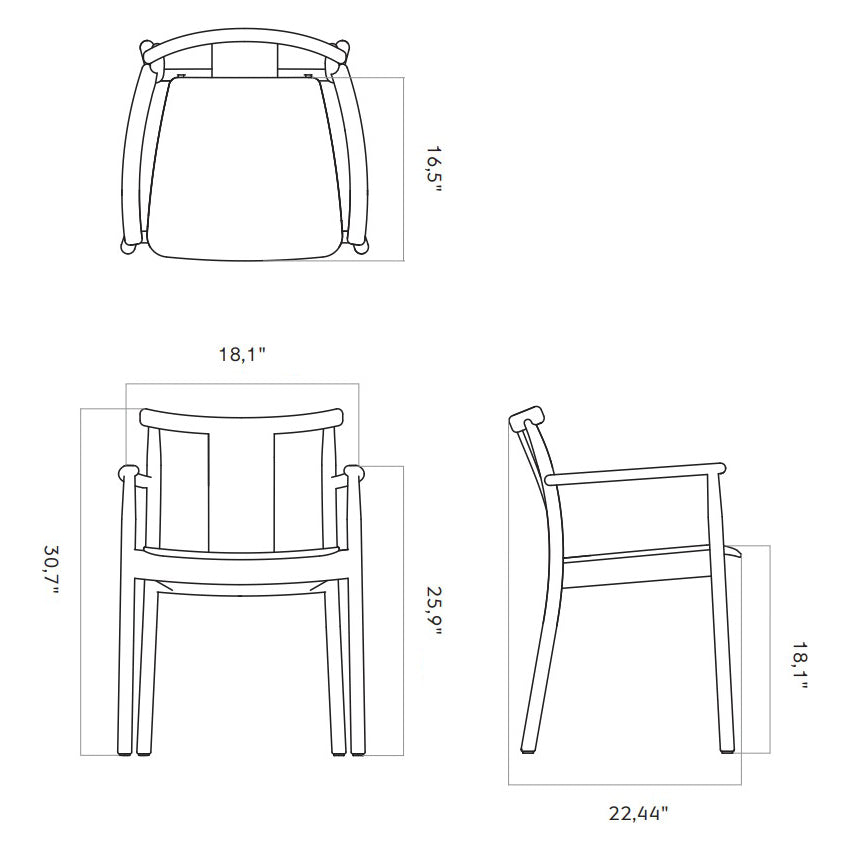 Merkur Dining Armchair