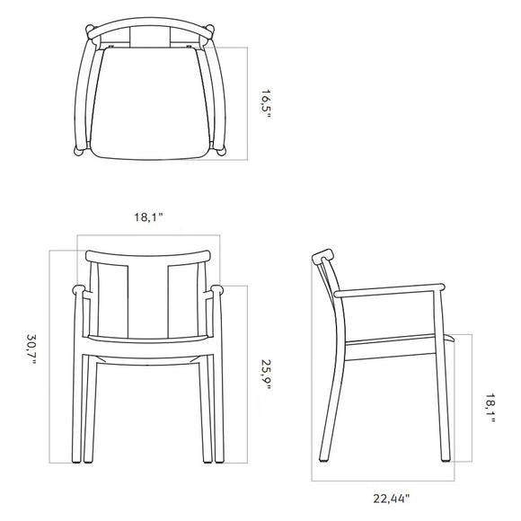 Merkur Dining Armchair