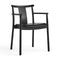 Merkur Upholstered Dining Armchair  option Black Painted Oak / Dakar 0842