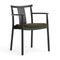 Merkur Upholstered Dining Armchair  option Black Painted Oak / Hallingdal 65 0370