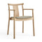 Merkur Upholstered Dining Armchair  option Natural Oak / Hallingdal 65 0200