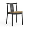 Merkur Upholstered Dining Chair  option Black Painted Oak / Boucle 06