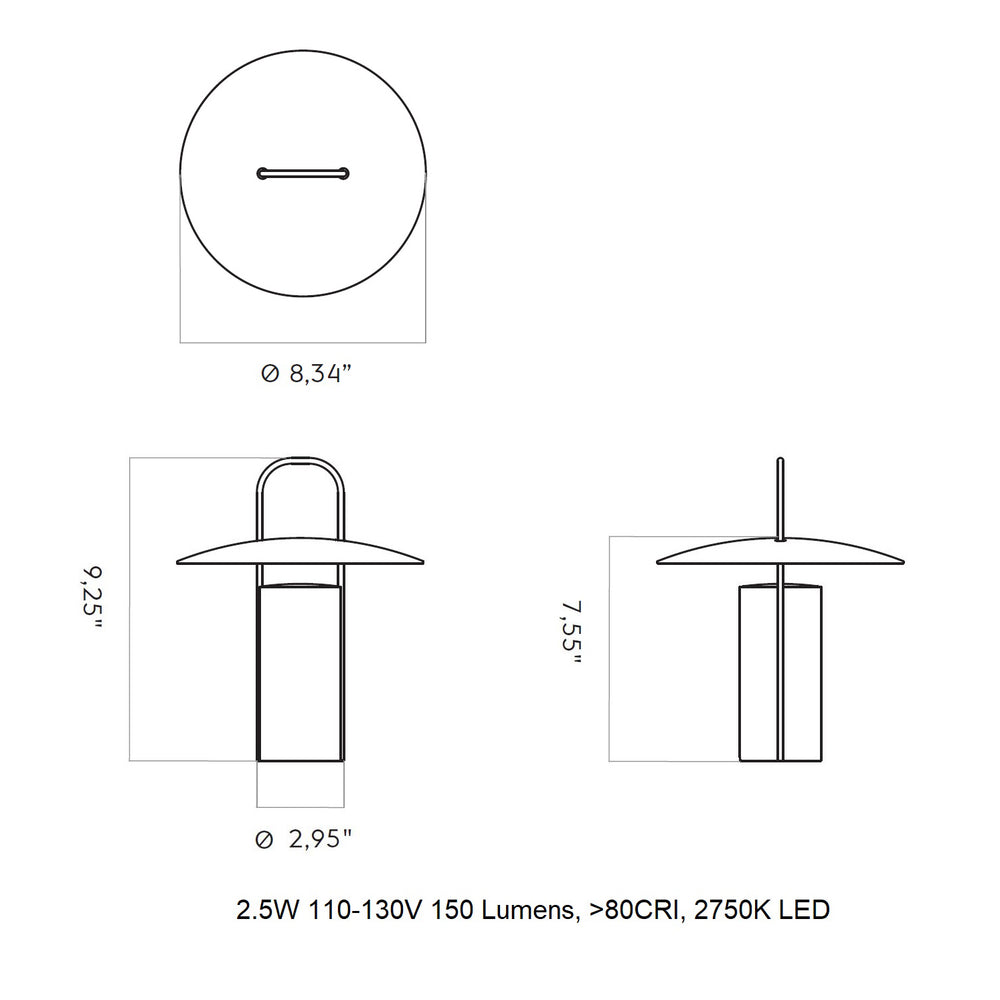 Ray Portable Indoor/Outdoor Table Lamp