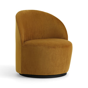 Tearoom Lounge Chair with Return Swivel Base