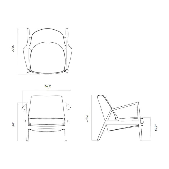 Audo Copenhagen The Seal Low Back Lounge Chair by Menu Design now Audo