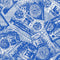 Boom Box Wallpaper Sample Swatch  option China Blue / Matte Vinyl Type II