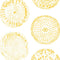 Brooklyn Manhole Wallpaper Sample Swatch  option Yellow on White / Eco Pre-Pasted