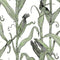 Mais Wallpaper Sample Swatch  option Green Leaf / Eco Smooth Unpasted