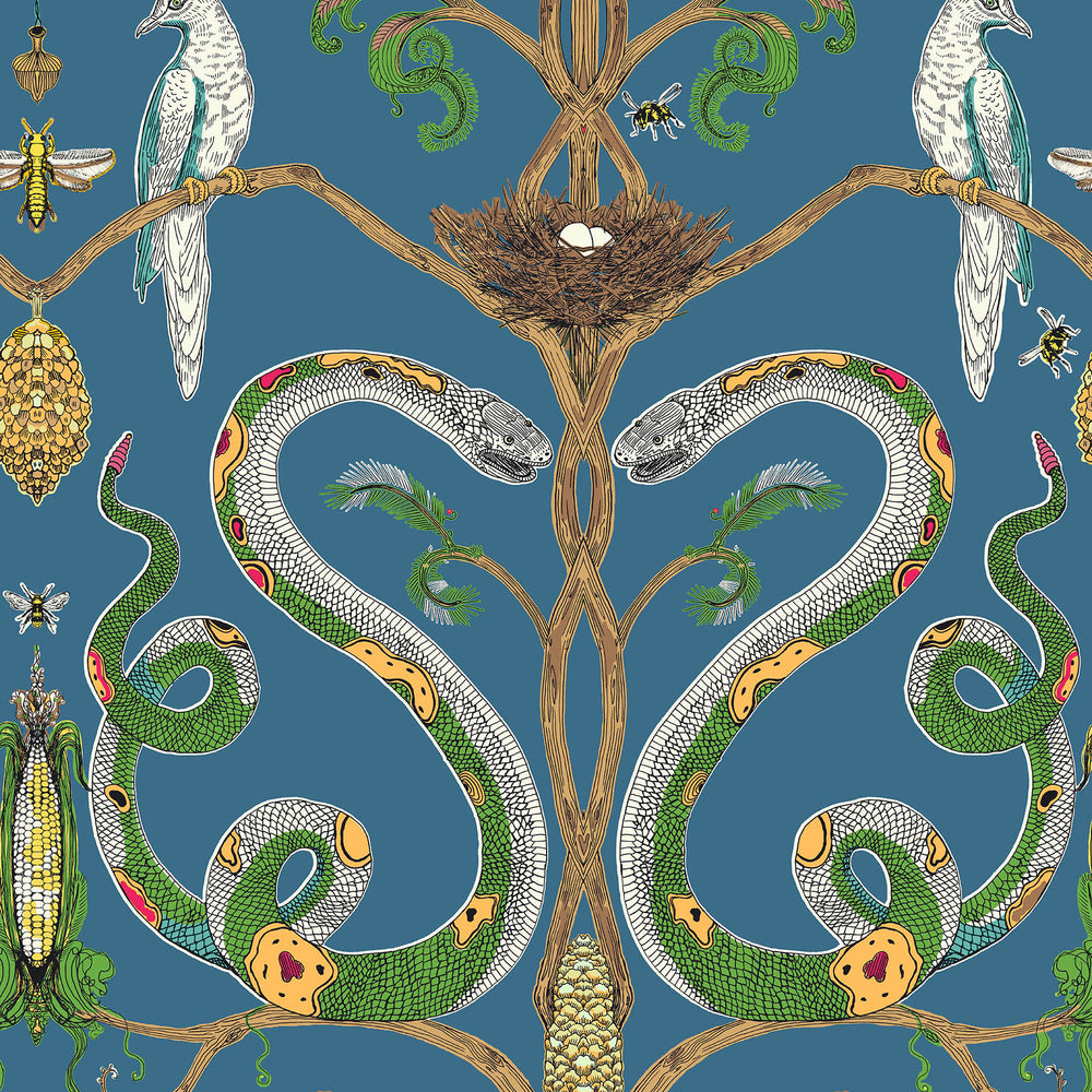 Snake Party 2.0 Wallpaper Sample Swatch