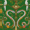 Snake Party 2.0 Wallpaper Sample Swatch  option Green Dream / Canvas Vinyl Type II