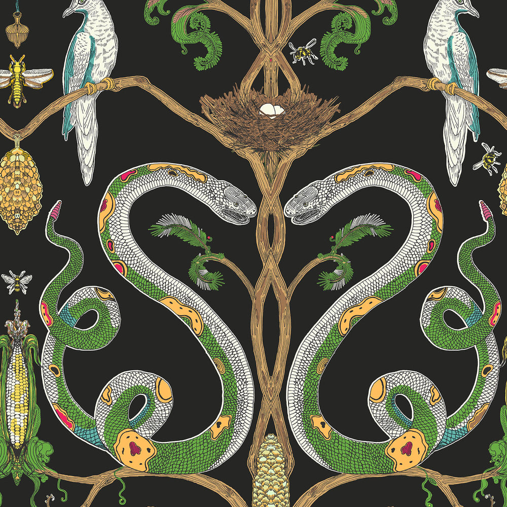 Snake Party 2.0 Wallpaper Sample Swatch