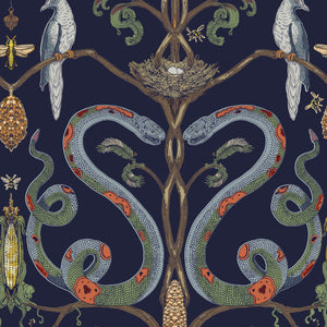 Snake Party 2.0 Wallpaper Sample Swatch