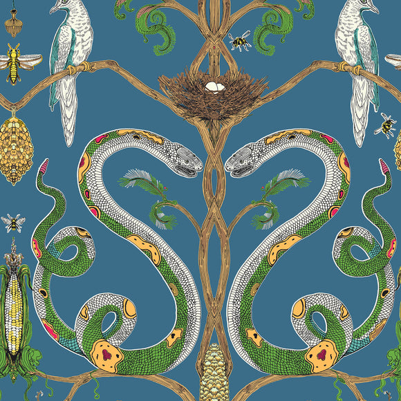 Snake Party 2.0 Wallpaper Sample Swatch