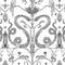 Snake Party Wallpaper Sample Swatch  option Black on White / Eco Pre-Pasted