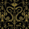 Snake Party Wallpaper Sample Swatch  option Gold on Black / Eco Smooth Unpasted