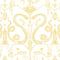 Snake Party Wallpaper Sample Swatch  option Gold on White / Eco Smooth Unpasted