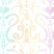 Snake Party Wallpaper Sample Swatch  option Rainbow Pastel / Eco Smooth Unpasted