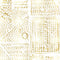 Thames Wallpaper Sample Swatch  option Gold on White / Eco Smooth Unpasted